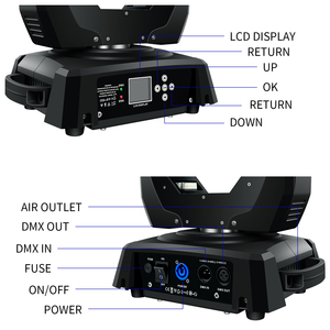 230W faisceau tête mobile DMX512 contrôle blanc LED éclairage de scène pour hôtels corps en aluminium de Guangzhou Chine - Product Image 5