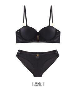 Ensemble de lingerie sexy ultra fin et tendance, culotte et soutien-gorge push-up en dentelle, sous-vêtements pour femmes grandes tailles - Product Image 6