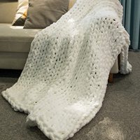 Fils de Chenille en Polyester Épais Luxe Super Volumineux pour Tissage, Crochet, Couvertures et Coussins