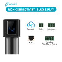 Tourniquets à ailettes NFC IP pour contrôle d'accès bidirectionnel haute sécurité avec lecteur de codes-barres pour stations de métro