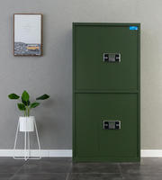 Armoire de sécurité électronique moderne en métal avec double compartiment et grande capacité de rangement pour chambre à coucher