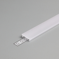Lentille de diffuseur opale claire givrée couverture mince mince de PC d'extrusion de profils en aluminium de LED pour la lumière de bande de LED