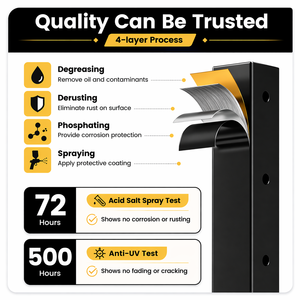 YL METAL Garde-corps <span class=keywords><strong>en</strong></span> aluminium de qualité supérieure, installation facile, 42 pouces, ne rouille pas, pour balcon, terrasse extérieure, <span class=keywords><strong>escalier</strong></span>, style moderne - Product Image 4