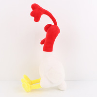 Jouet en peluche de coq de dessin animé pour soulager le stress - Jouet en peluche doux à tirer pour jeu familial et rire