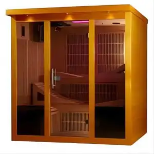 Villa uzak kızılötesi Sauna bilgisayar kontrol paneli grafik tasarım, 3d modeli sıcak satış Modern düşük Emf uzak kızılötesi Sauna | Hemlock