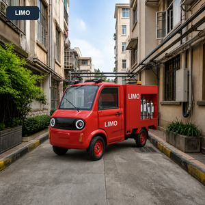 Camioneta de <span class=keywords><strong>Bomberos</strong></span> Eléctrica de Cuatro Ruedas para Patrullaje en Hospitales, Motor de 1800W, Neumáticos Sin Cámara 400-12, Cabina Cerrada y Vidrio - Product Image 4