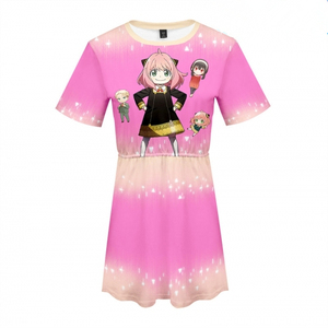 Vestidos para Niñas, 12 Estilos, Anime Spy Family, Disfraz de Anya Forger, Ropa con Estampado Digital 3D para Niñas - Product Image 2