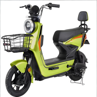 Sepeda Listrik Baja Karbon 500W 48V 3-Kecepatan Jarak Jauh 80km Baterai Asam Timbal untuk Dewasa