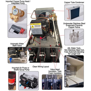 Máquina de Bebidas Carbonatadas de Acero Inoxidable de Grado Alimenticio, Duradera, con 3 Boquillas, para Agua Fría, Bebidas con Gas y Refrescos - Product Image 5
