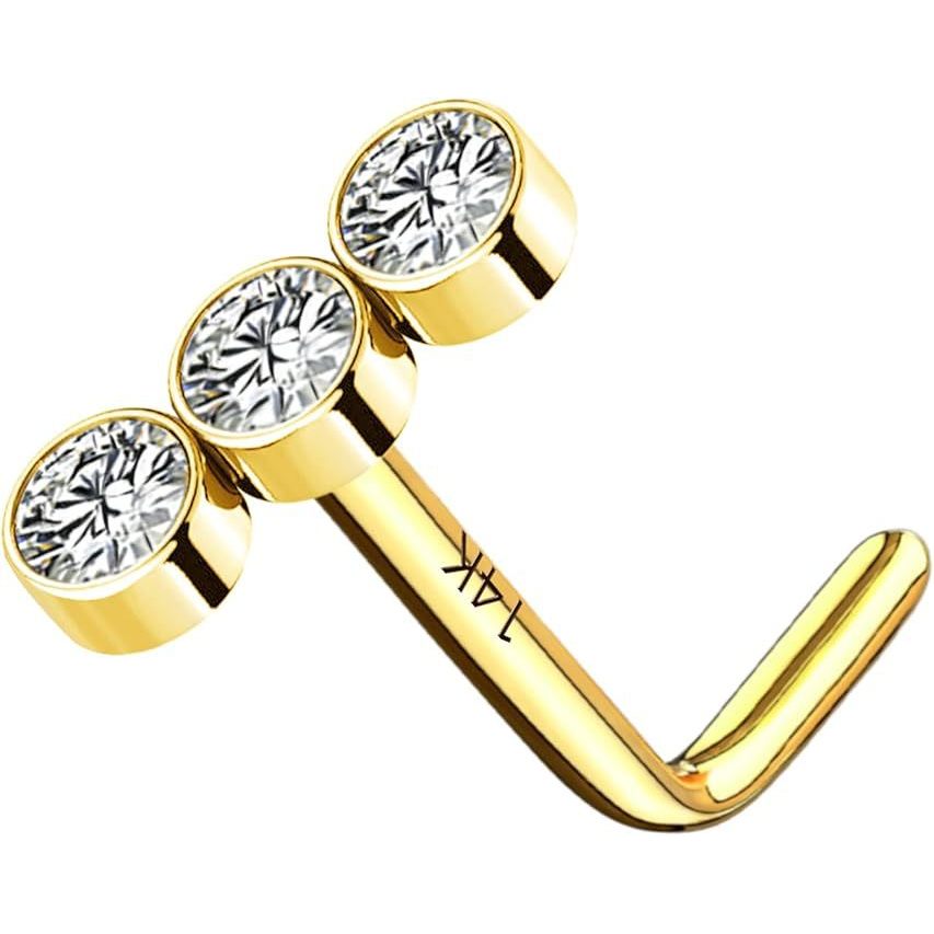 Gold L-shaped bar