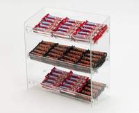 Présentoir en plexiglas acrylique personnalisé, en forme de cercle, pour bonbons à mâcher, étagère pour supermarché et magasin, possibilité de vente directe