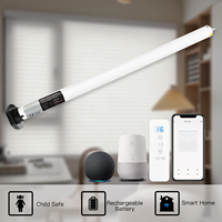 Productos rápidos Persianas enrollables opacas automatizadas premium-Control eléctrico inteligente WiFi/Google/Alexa para un ajuste de luz definitivo
