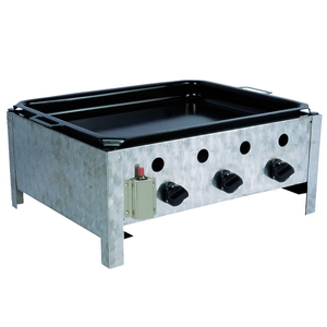 Directo de fábrica profesional comercial al aire libre jardín Gas barbacoa parrilla 3 llamas cepillado <span class=keywords><strong>Gastro</strong></span> barbacoa plancha moderna CE LFGB - Product Image 1