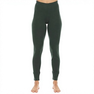 High Waist Breathable Knitted Thin Velour Solid Vintage Style Full Length Pants <b>Leggings</b> for <b>Summer</b> - Product Image 4