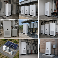 Système de stockage d'énergie hybride sur réseau 261 kWh LiFePO4 à refroidissement liquide IP65 pour extérieur, armoire BESS commerciale OEM