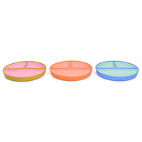 Vente en gros Vaisselle de qualité alimentaire sans Bpa en silicone pour bébé avec assiette en plastique Bol à dîner moderne pour enfants en silicone pour l'alimentation de bébé