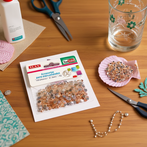 Strass Ilan 5 mm color champagne per artigianato e decorazioni - Product Image 3