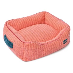 Lit pour animaux <span class=keywords><strong>de</strong></span> compagnie personnalisé avec logo, chaud et rayé pour l'hiver, en peluche douce, nid pour chat et chien, amovible, lavable, confortable pour les animaux <span class=keywords><strong>de</strong></span> compagnie <span class=keywords><strong>de</strong></span> petite et moyenne taille - Product Image 1