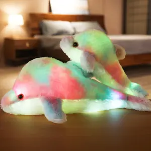 Светящиеся светодиодные плюшевые игрушки в виде Кита