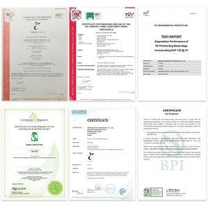 Vente en gros de compost de fécule de maïs pour chien à base biologique personnalisé Déchets biodégradables compostables Sacs à crottes pour chien - Product Image 5