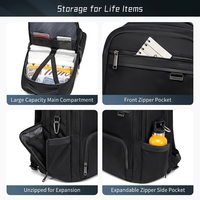 Tas Ransel Laptop Anti Air Berkualitas Tinggi Arctic Hunter, Tas Laptop Bisnis untuk Perjalanan, Tas Ransel Komputer Kapasitas Besar, Sac a dos