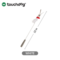 Juguete para Gatos Touchdog, Ecológico, Moderno, de Madera, con Poste Largo, para Ejercicio, Autoentretenimiento y Alivio del Estrés, Fácil de Masticar