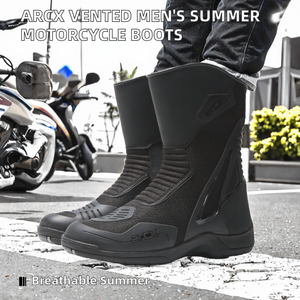 Bottes de moto d'été pour hommes ARCX, ventilées, antidérapantes, légères et respirantes, chaussures de tourisme - Product Image 2