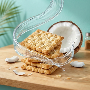 Goût tropical frais - Biscuits à la noix de coco 220g ODM OEM Fabricant vietnamien & Offre d'échantillon gratuit - Product Image 1