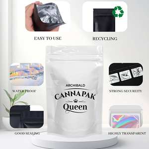 Sachets Mylar de 7 grammes de qualité alimentaire, refermables et anti-enfants, type Doypack, pour saveurs personnalisées, emballage de bonbons gélifiés comestibles infusés de 100 mg - Product Image 5