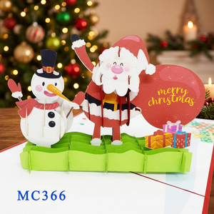 Tarjeta Pop-Up 3D de Navidad, Papel Artesanal, Regalos de Vietnam, Hanói, Diseño de Logotipo Personalizado, Todos los Colores, Tamaño Único, Superventas - Product Image 5