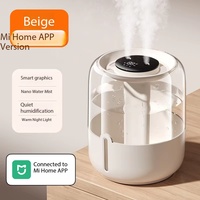 Humidifier Plastik K16 6.8L Kapasitas Besar Semprotan Ganda Bertenaga USB Pencahayaan Ambient Tenang Pelembab Udara Untuk Penggunaan di Rumah Desktop