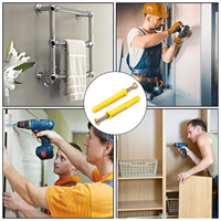 Chevilles murales d'expansion en acier M6 M8 M10 60~120, design poisson jaune, avec fixation par vis, en nylon plastique – Prix de gros