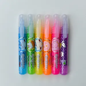6支/套荧光荧光笔记号笔学生学校办公用品粉彩绘图笔可爱文具店