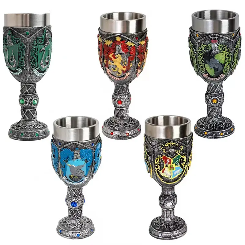 Fabriek Custom Ravenclaw Magische Hogwarts Decoratieve Gryffindors Bekers Beeldje Harry Cup Potter Huffelpuff Goblet