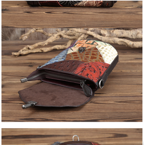 Andong Genuine Cow Leather Retro <b>Messenger</b> Crossbody <b>Bag</b> for <b>Woman</b> Lady Girl Bohemian Ethnic Commute Shoulder Sling <b>Bags</b> Handbag - Product Image 6