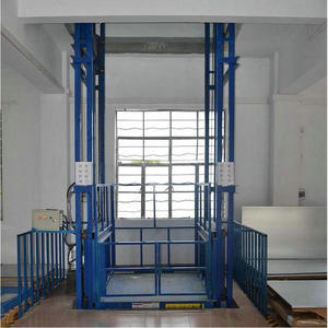 Nouvel équipement de levage de fret fixe pour entrepôt, 2ème et <span class=keywords><strong>3ème</strong></span> étages, élévateur de marchandises <span class=keywords><strong>électrique</strong></span> hydraulique à grande capacité sur rail de guidage, télécommandé - Product Image 5