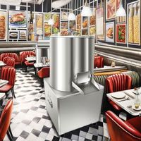 Nouvelle Machine Électrique Compacte en Acier Inoxydable pour Éplucher l'Ail et Préparer les Légumes Secs, Idéale pour la Maison et les Restaurants