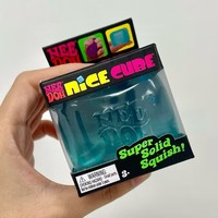Needo Sevimli Estetik Buz Küpü Squishy Fidget Oyuncak 3D Stereo Yavaş Geri Dönen Dekompresyon Stres Giderici Sıkma Havalandırma Küp Hediye