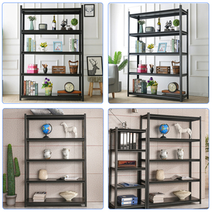 Morgie 4 lớp chất lượng cao estanterias metalicas kim loại lưu trữ kệ kho lưu trữ loại bỏ kệ với bánh xe để sử dụng nhà - Product Image 4