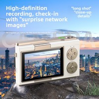 Nouvel appareil photo numérique rétro pour étudiants, zoom optique 2x-7x, capteur CMOS, appareil photo hybride HD à double objectif, écran rotatif, appareil photo pour selfies