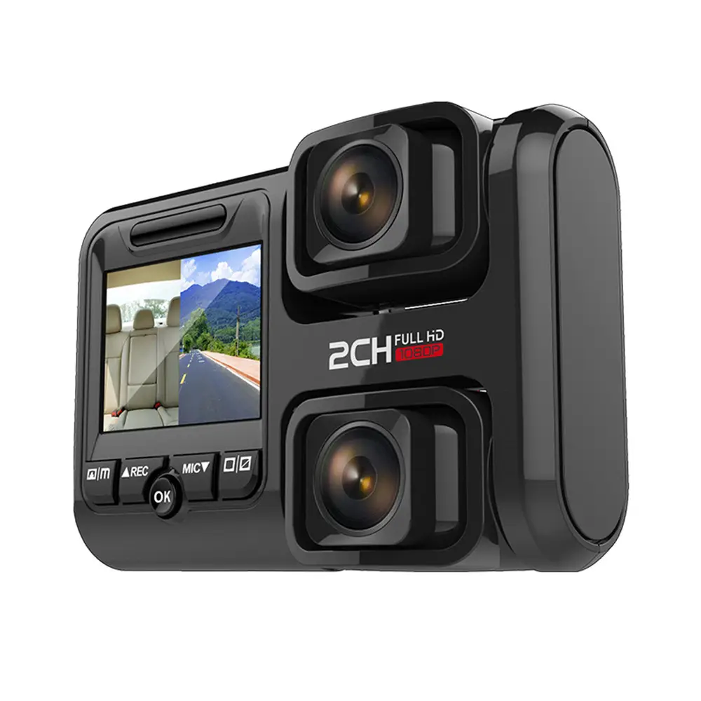 Auto veilig rijden dash cam dual lens voor back auto binnen bekijken verborgen camera recorder