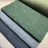 100% Polyester haut de gamme Chenille tissus Durable Boucle boucle fil pour chaise canapé Jacquard Style Tricot tricoté teint uni