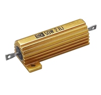 Vente directe d'usine - Résistance fixe non réglable en aluminium doré 5W/10W/25W/50W - Valeurs de résistance standard complètes