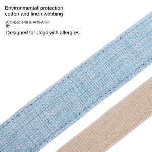 Grenzüberschreitende Haustierbedarfsartikel Hundehalsband Groß Mittel Klein Teddy Chai Potalado Reines Hanf Antibakteriell & Allergiebeständig - Product Image 2