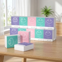 Mouchoirs de poche 3 plis en pure pâte de bois, écologiques, portables, pour voyage, usage quotidien, logo personnalisé