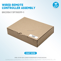 Nouvelle télécommande filaire en plastique pour unité intérieure de climatiseur VRV certifiée RoHS, modèle BRC51D67 3P788599-1