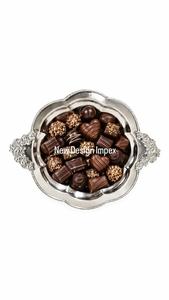 Multipurpose Stainless Steel Chocolate Serving <b>Tray</b> For Candy Pastry Dessert <b>Snacks</b> Bakery And Restaurant Food Presentation - Product Image 5