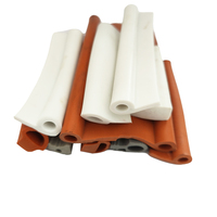 Bande d'étanchéité carrée en mousse de silicone extrudée, résistante aux hautes températures, écologique, avec service de découpe