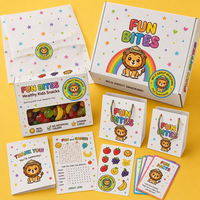 Boîte cadeau plate personnalisée avec fenêtre transparente, imprimée en couleur, avec revêtement UV, pour bonbons, fruits gélifiés et collations saines pour enfants