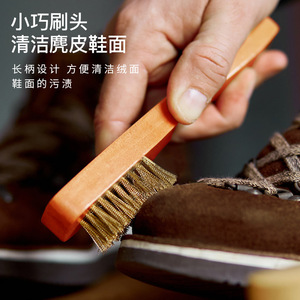 Solid Wood Copper Wire Shoe <b>Brush</b> For Suede Upper Cleaning Household Use - Product Image 1